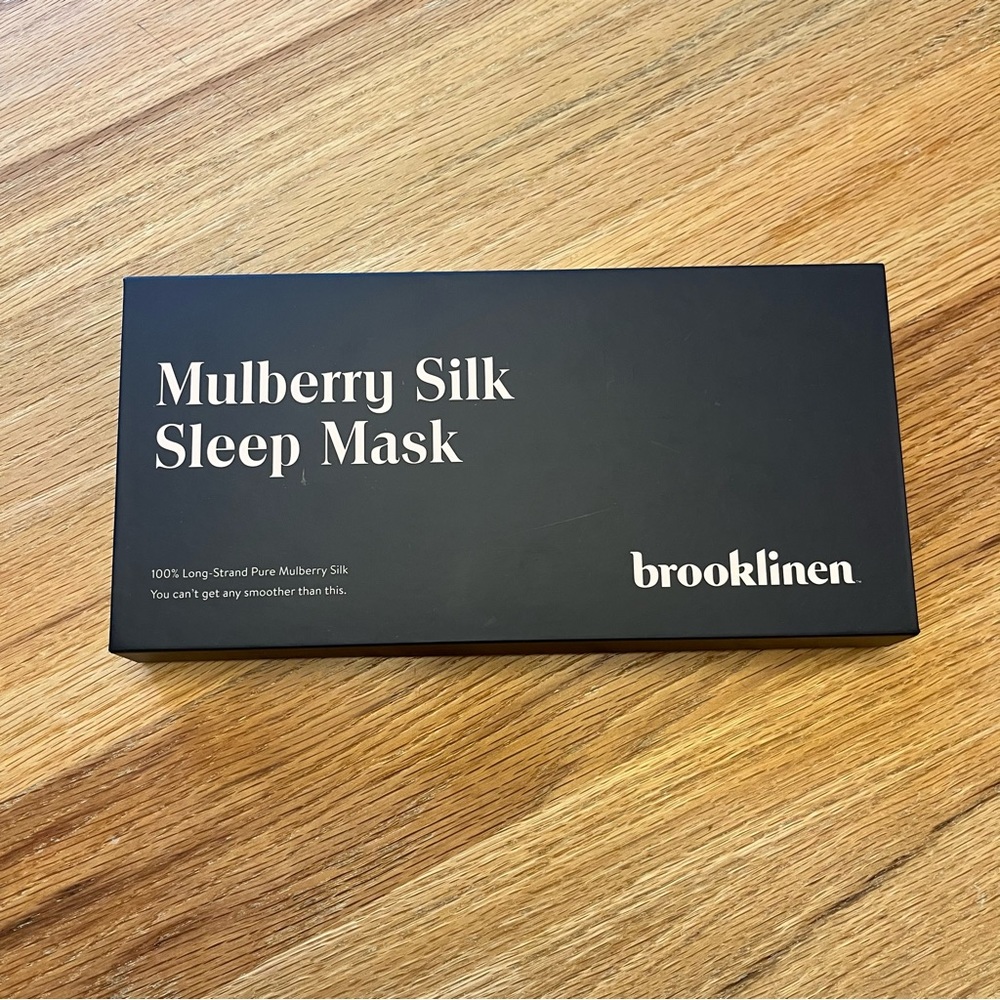 Brooklinen Mulberry Silk Sleep Mask - New in Bag + Box